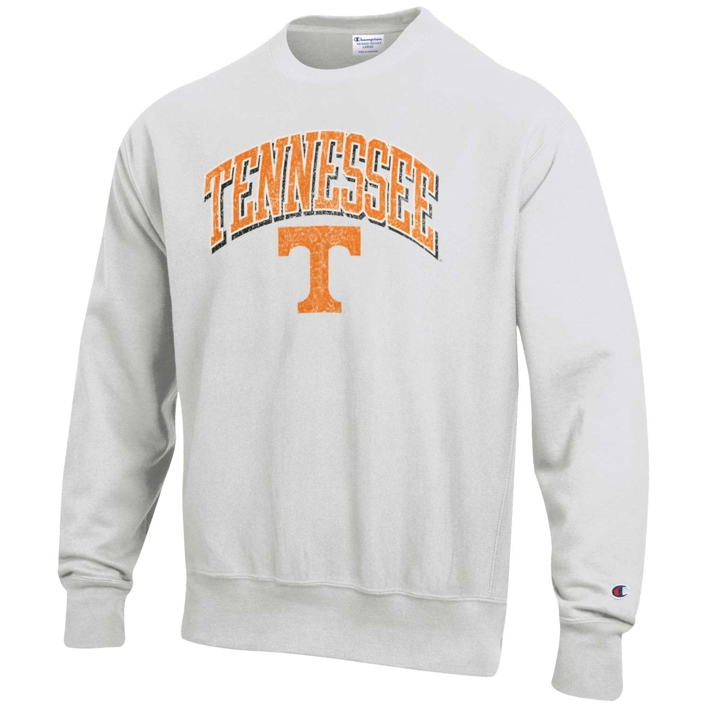 Men's Champion Gray Tennessee Volunteers Arch Over Logo Reverse Weave Pullover Sweatshirt