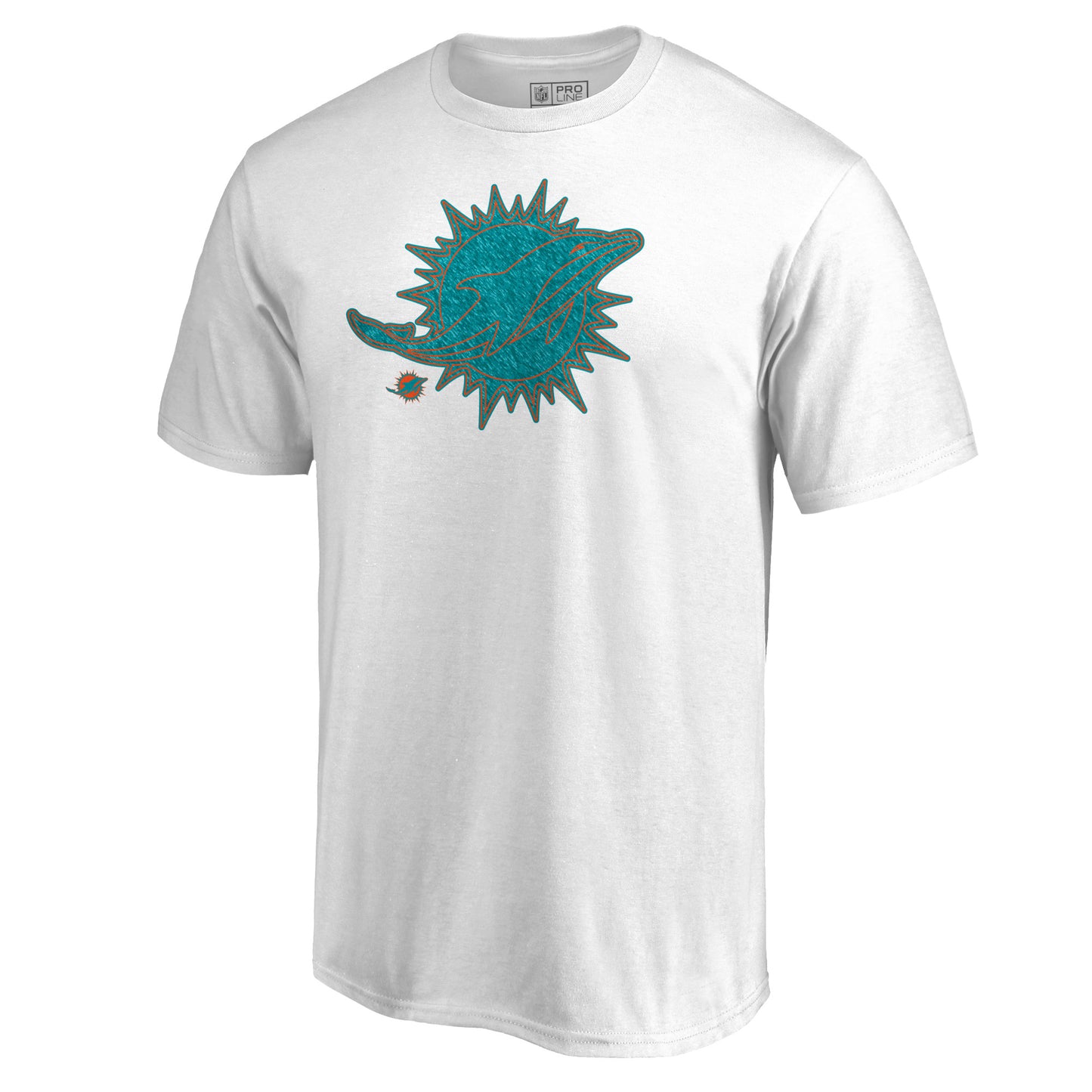 Men's NFL Pro Line White Miami Dolphins Training Camp Hookup T-Shirt