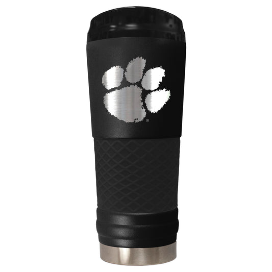 Black Clemson Tigers Stealth Matte 24oz Tumbler