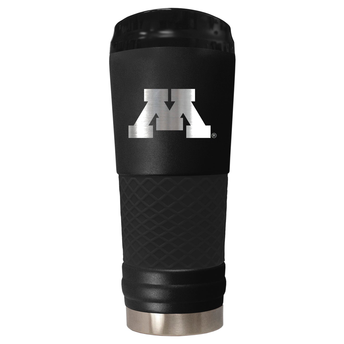 Black Minnesota Golden Gophers Stealth Matte 24oz Tumbler