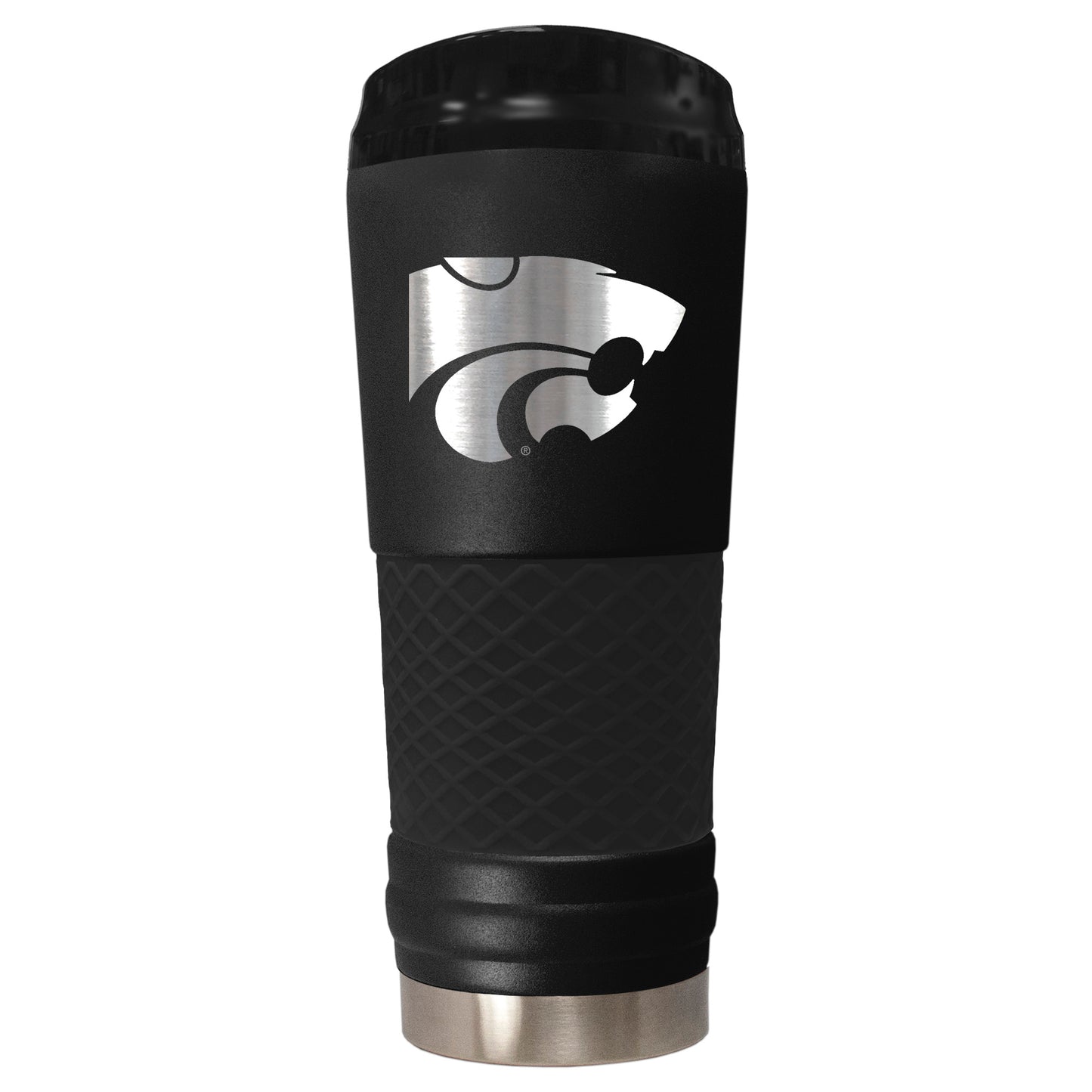 Black Kansas State Wildcats Stealth Matte 24oz Tumbler