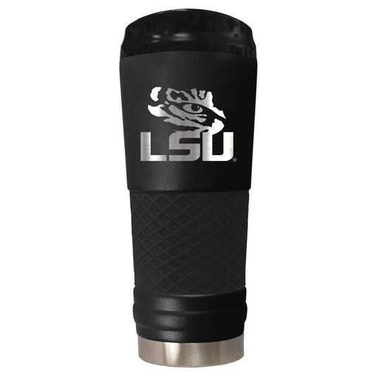 Black LSU Tigers Stealth Matte 24oz Tumbler