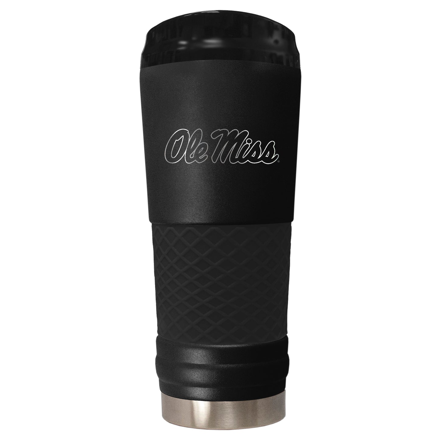 Black Ole Miss Rebels Stealth Matte 24oz Tumbler