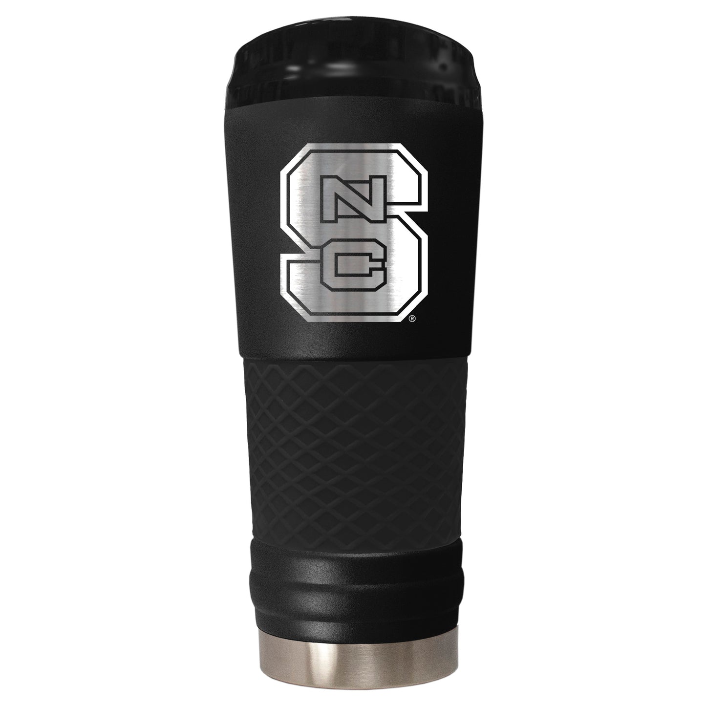 Black NC State Wolfpack Stealth Matte 24oz Tumbler