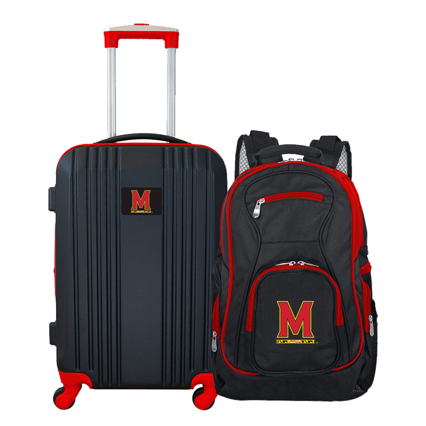 MOJO Black Maryland Terrapins 2-Piece Luggage & Backpack Set