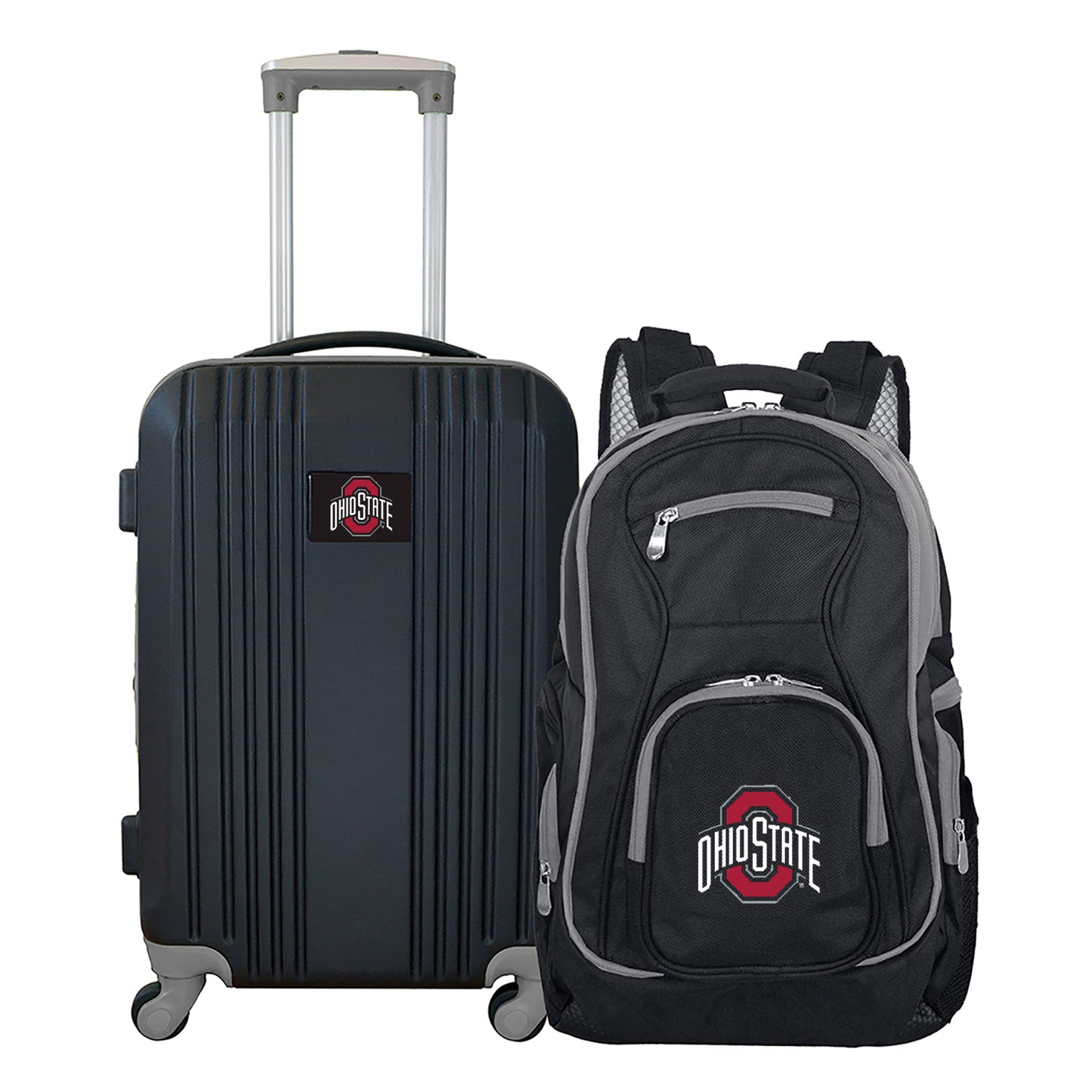 MOJO Black Ohio State Buckeyes 2-Piece Luggage & Backpack Set