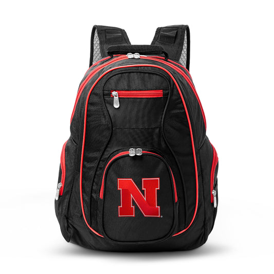 MOJO Black Nebraska Huskers Trim Color Laptop Backpack