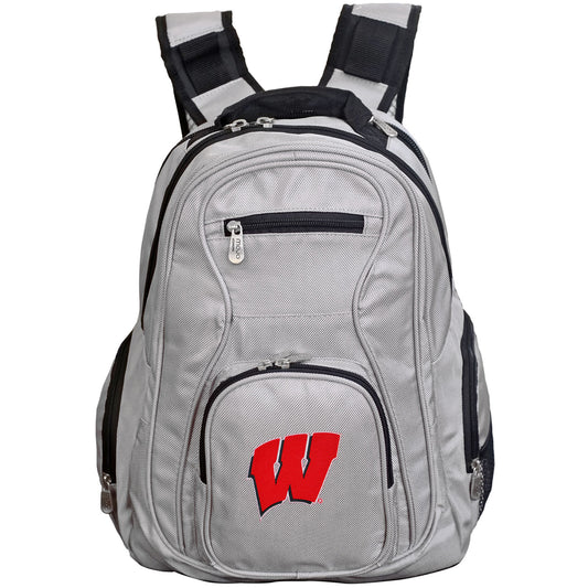 MOJO Gray Wisconsin Badgers Backpack Laptop