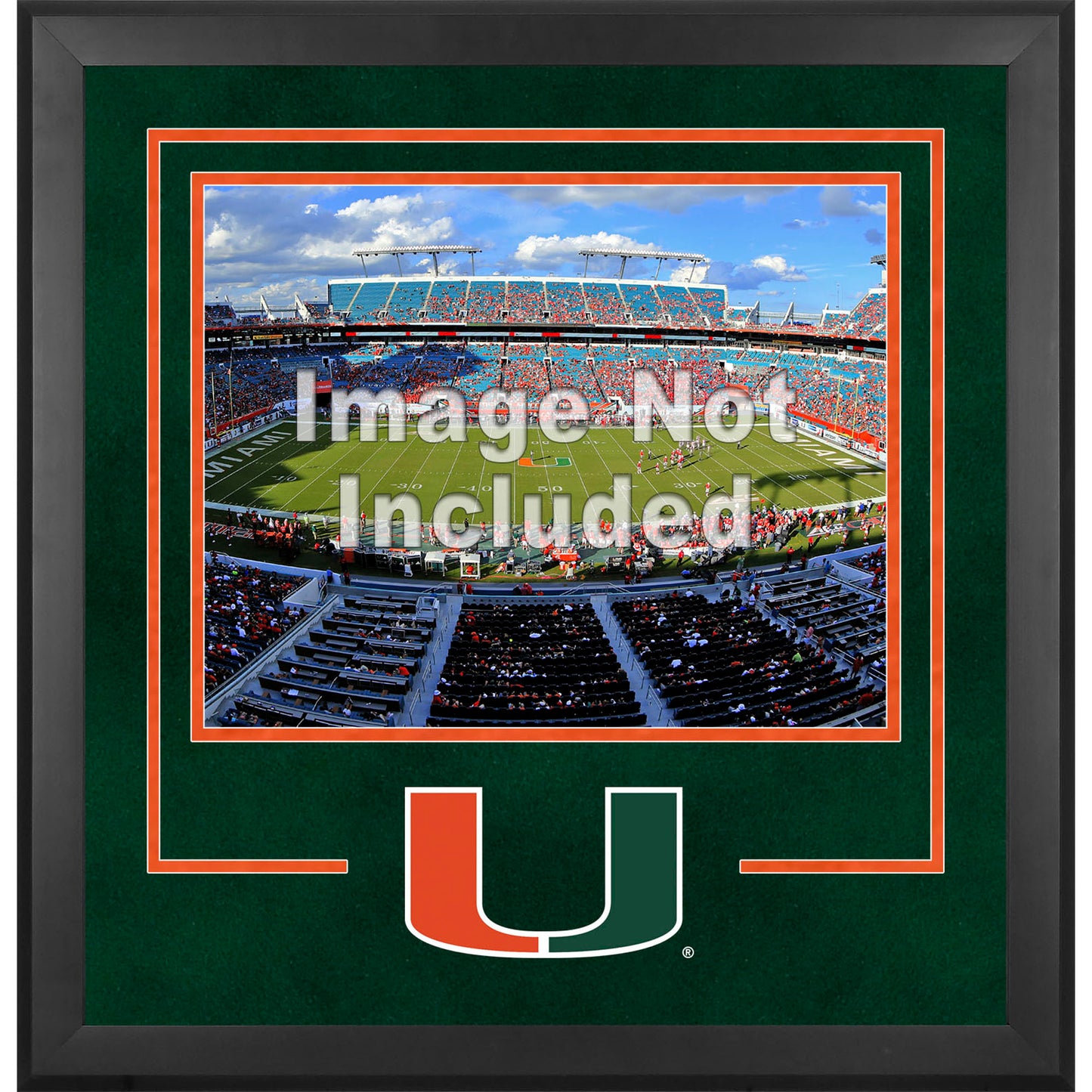 Miami Hurricanes Deluxe 16'' x 20'' Horizontal Photograph Frame with Team Logo