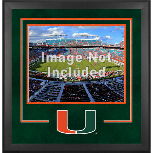Miami Hurricanes Deluxe 16'' x 20'' Horizontal Photograph Frame with Team Logo