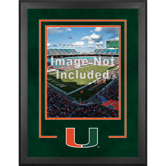 Miami Hurricanes Deluxe 16'' x 20'' Vertical Photograph Frame with Team Logo