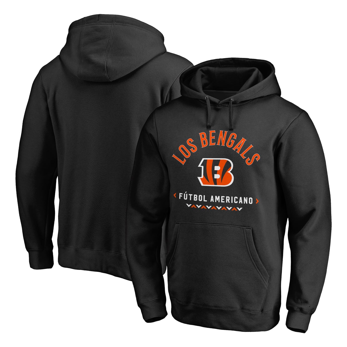 Men's NFL Pro Line Black Cincinnati Bengals Futbol Americano Pullover Hoodie