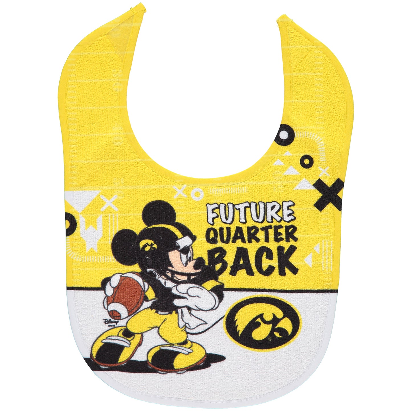 WinCraft Iowa Hawkeyes Disney Mickey All Pro Baby Bib