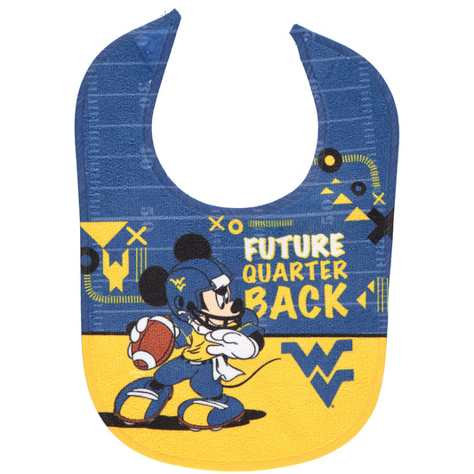 WinCraft West Virginia Mountaineers Disney Mickey All Pro Baby Bib