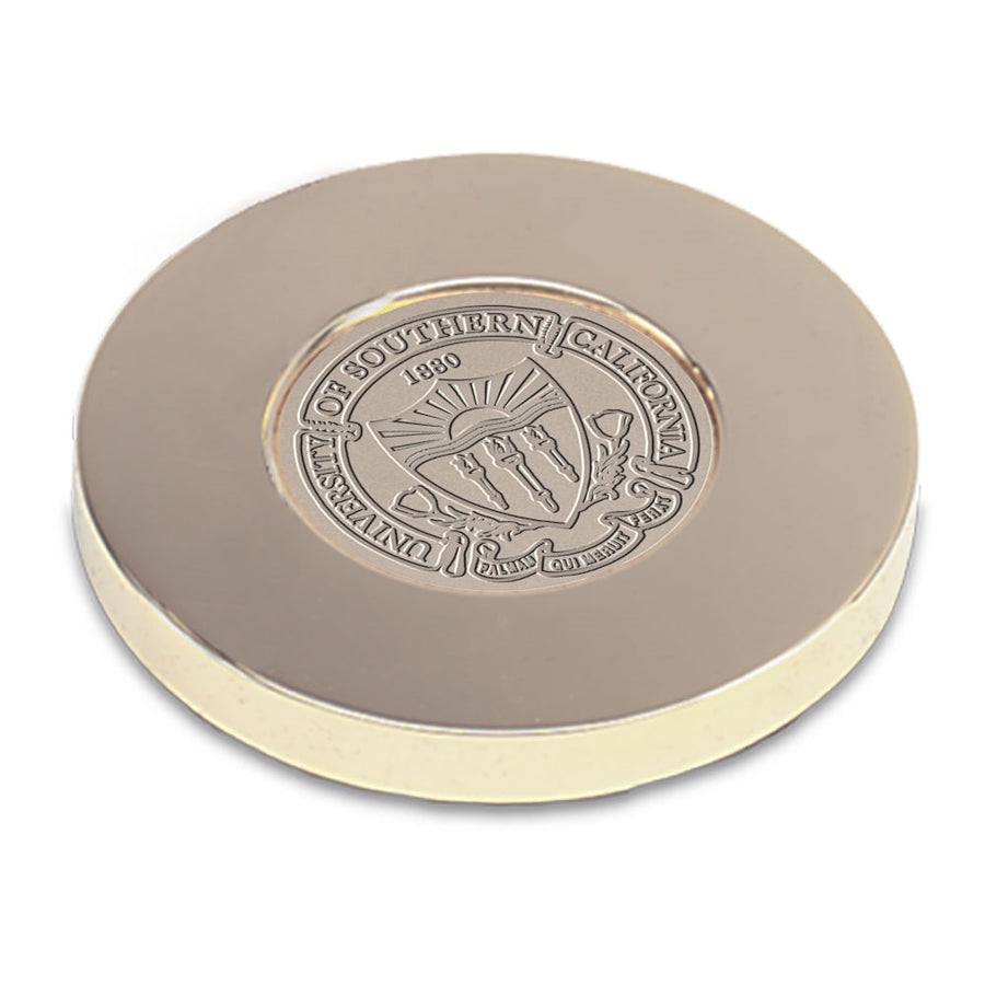 Gold USC Trojans Paperweight