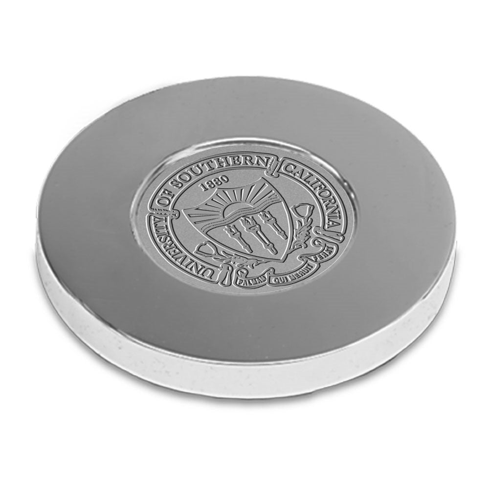 Silver USC Trojans Paperweight