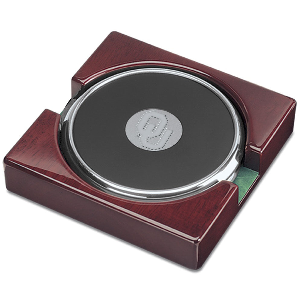Silver Oklahoma Sooners 2-Pack Coaster Set