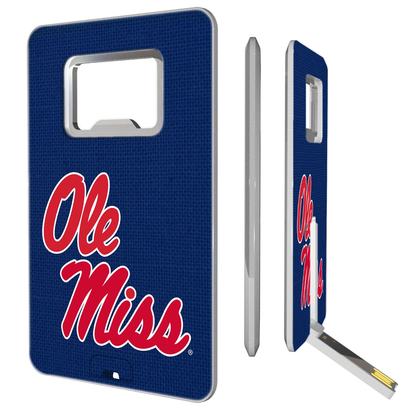 Ole Miss Rebels 16GB Credit Card Style USB Bottle Opener Flash Drive