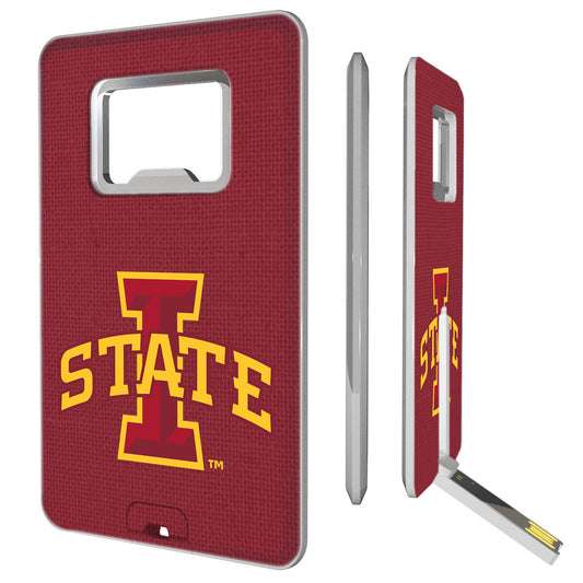 Iowa State Cyclones 16GB Credit Card Style USB Bottle Opener Flash Drive