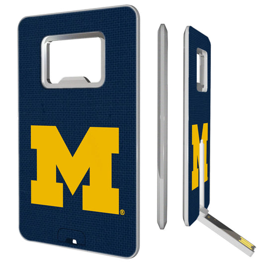 Michigan Wolverines 16GB Credit Card Style USB Bottle Opener Flash Drive