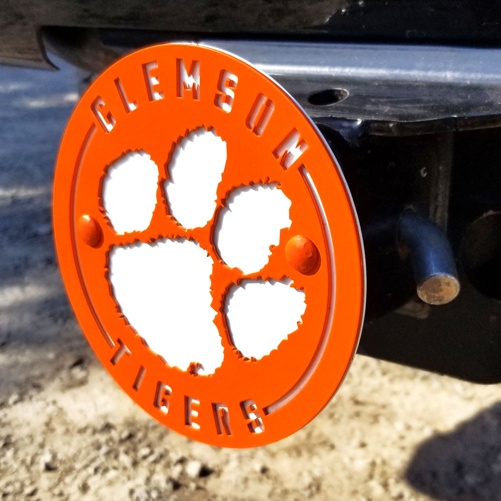 Clemson Tigers Premium Steel Hitch Cover