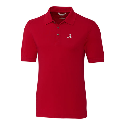 Men's Cutter & Buck Crimson Alabama Crimson Tide Collegiate Big & Tall Advantage DryTec Polo