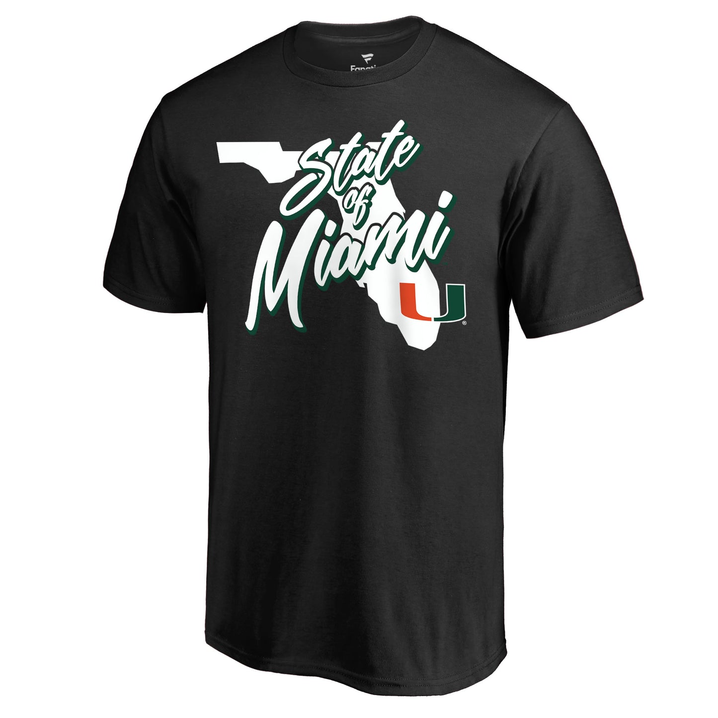 Men's Black Miami Hurricanes State of Miami T-Shirt