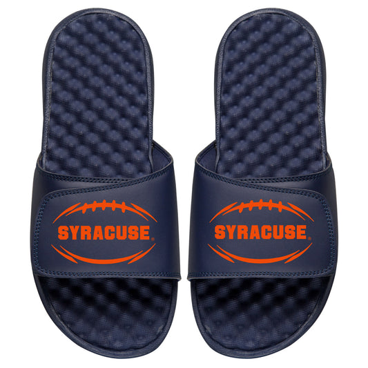 Men's ISlide Navy Syracuse Orange Football Logo Slide Sandals