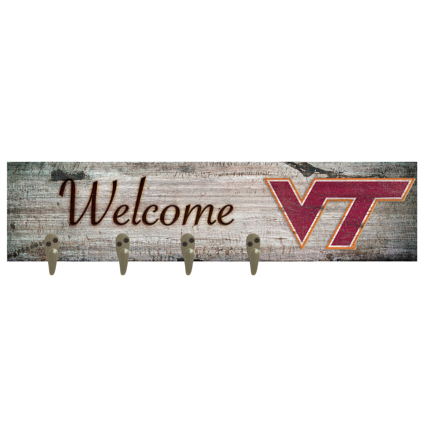 Virginia Tech Hokies 24" x 6" Mounted Coat Hanger