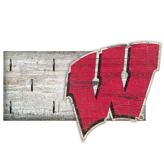 Wisconsin Badgers 6" x 12" Mounted Key Holder