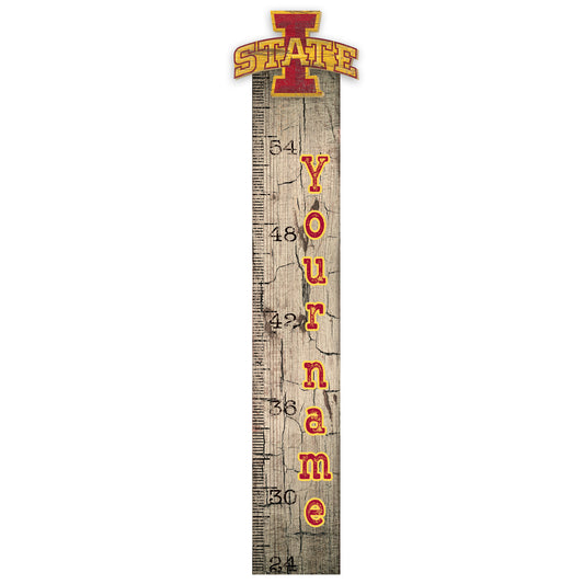 Iowa State Cyclones 6" x 36" Personalized Growth Chart Sign