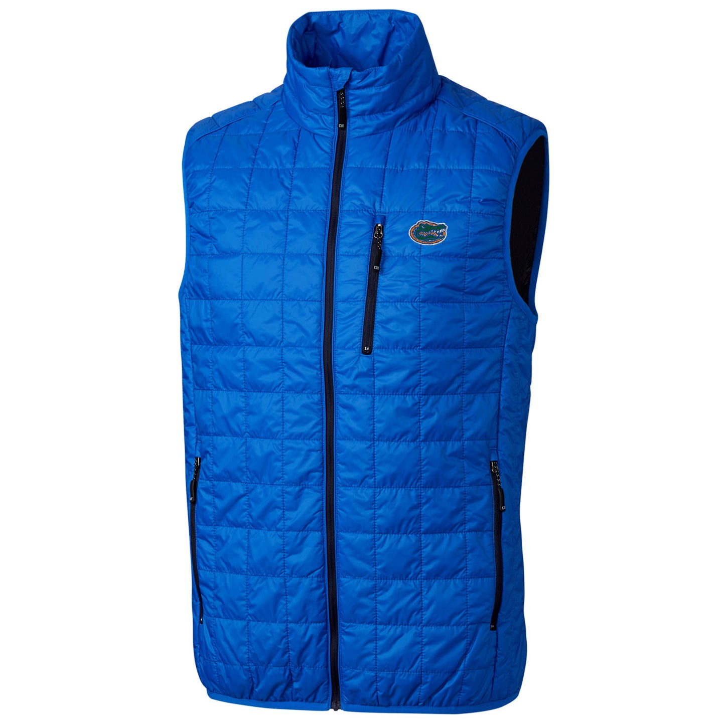 Men's Cutter & Buck Royal Florida Gators Big & Tall Full-Zip Collegiate Rainier Vest