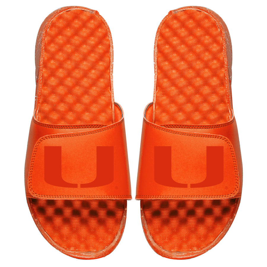 Youth ISlide Orange Miami Hurricanes Tonal Slide Sandals