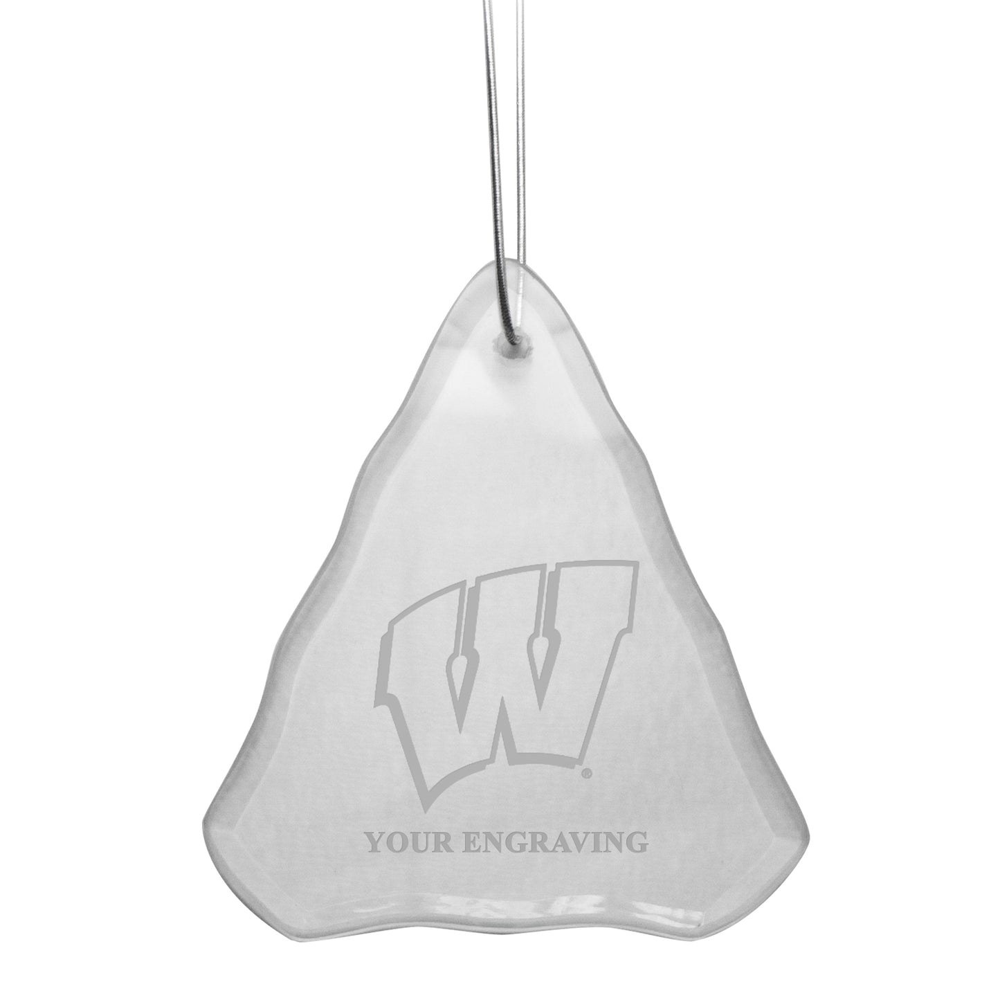 Wisconsin Badgers Crystal Tree Personalized Ornament