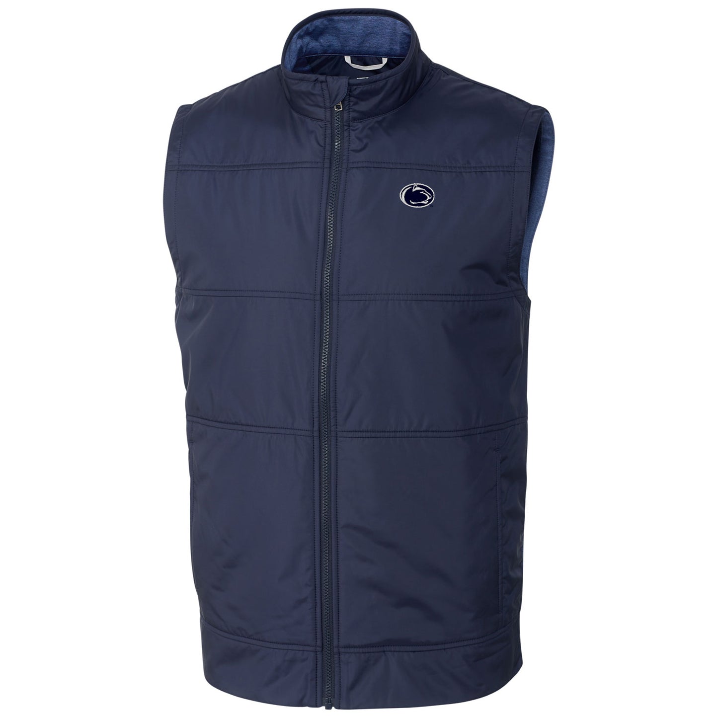 Men's Cutter & Buck  Navy Penn State Nittany Lions Stealth Full-Zip Vest