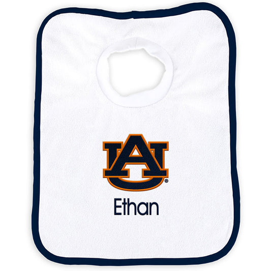 White Chad & Jake Auburn Tigers Team Personalized Bib