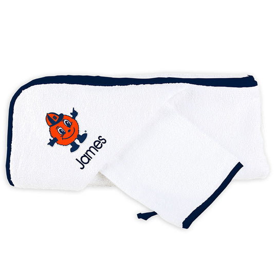 White Chad & Jake Syracuse Orange Personalized Team Towel Set