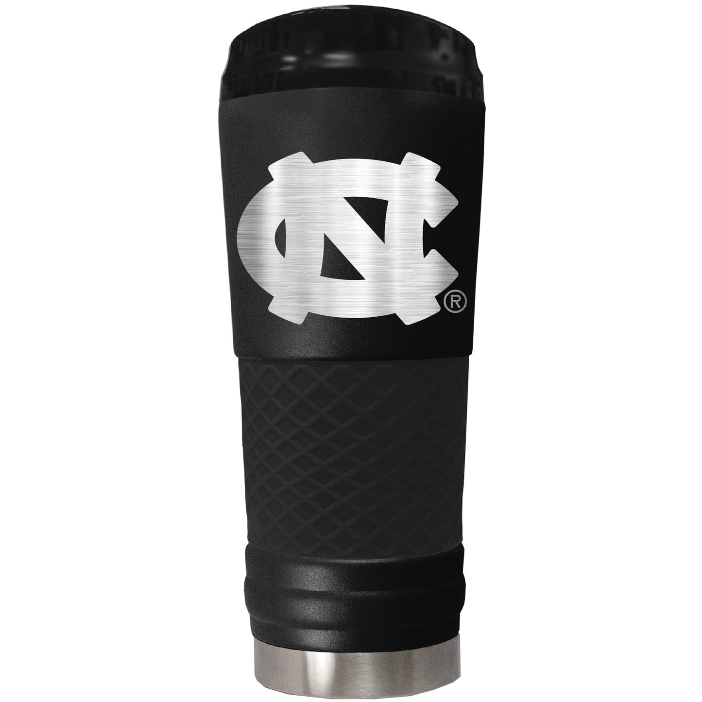 Black North Carolina Tar Heels OHT Military Appreciation 24oz. Stealth Draft Travel Tumbler