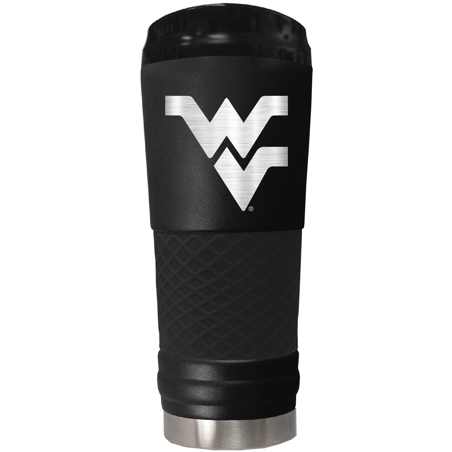 Black West Virginia Mountaineers OHT Military Appreciation 24oz. Stealth Draft Travel Tumbler