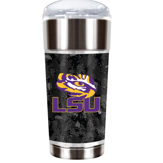 Silver LSU Tigers OHT Military Appreciation 24oz. Vacuum-Insulated Travel Tumbler