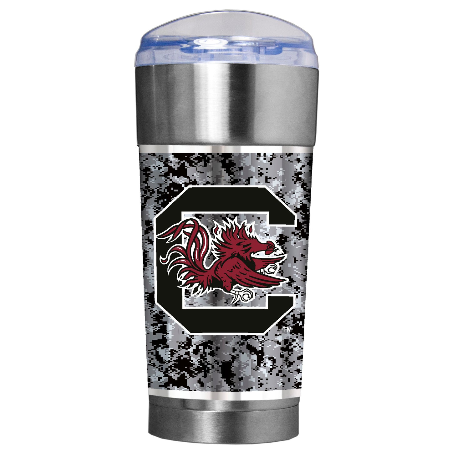 Silver South Carolina Gamecocks OHT Military Appreciation 24oz. Vacuum-Insulated Travel Tumbler