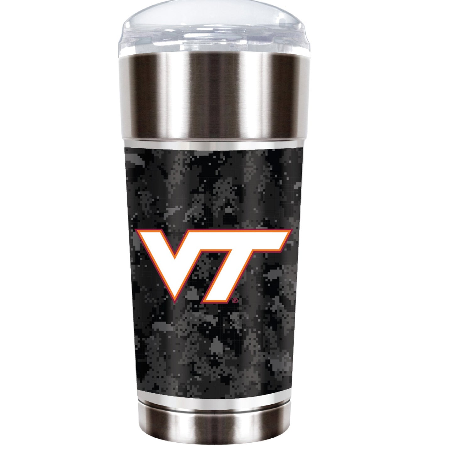 Silver Virginia Tech Hokies OHT Military Appreciation 24oz. Vacuum-Insulated Travel Tumbler