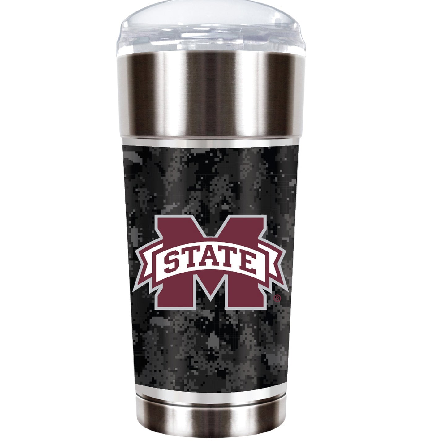 Silver Mississippi State Bulldogs OHT Military Appreciation 24oz. Vacuum-Insulated Travel Tumbler