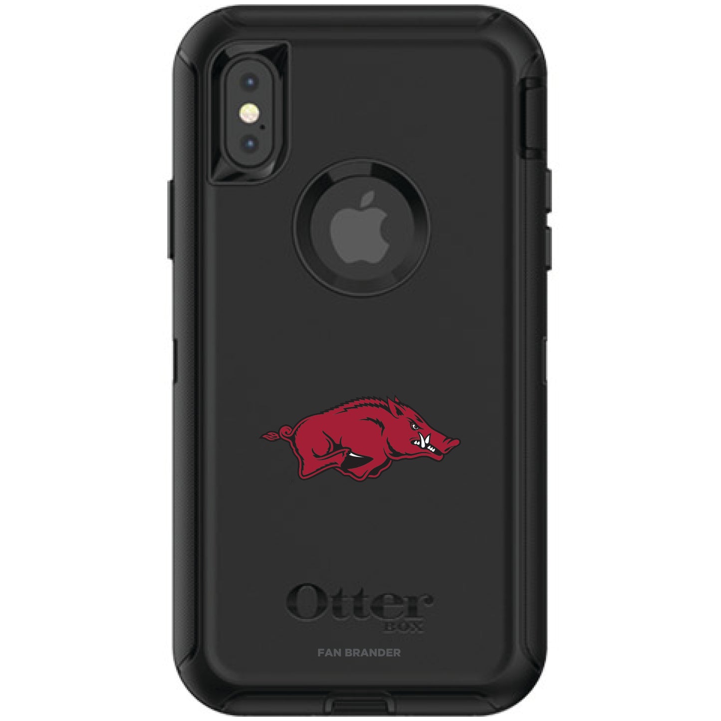 OtterBox Black Arkansas Razorbacks iPhone X/XS Defender Phone Case