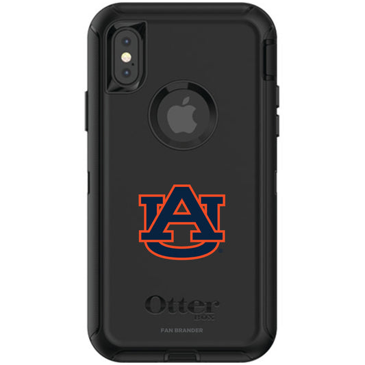 OtterBox Black Auburn Tigers iPhone X/XS Defender Phone Case