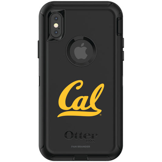 OtterBox Black Cal Bears iPhone X/XS Defender Phone Case