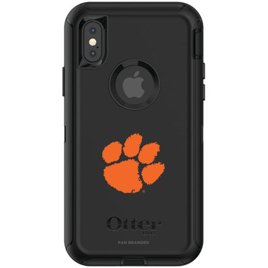 OtterBox Black Clemson Tigers iPhone X/XS Defender Phone Case