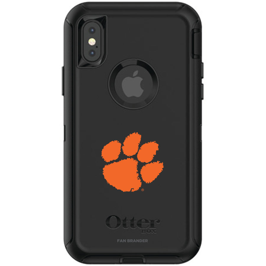 OtterBox Black Clemson Tigers iPhone X/XS Defender Phone Case