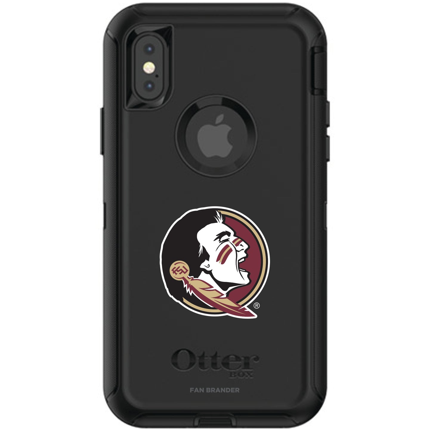 OtterBox Black Florida State Seminoles iPhone X/XS Defender Phone Case