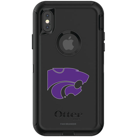 OtterBox Black Kansas State Wildcats iPhone X/XS Defender Phone Case